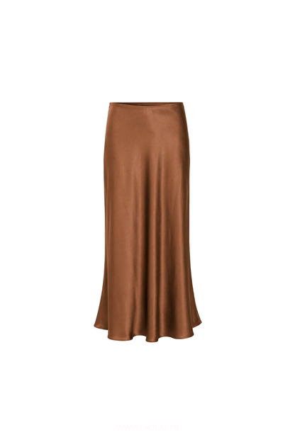 Jupe marron Fluide