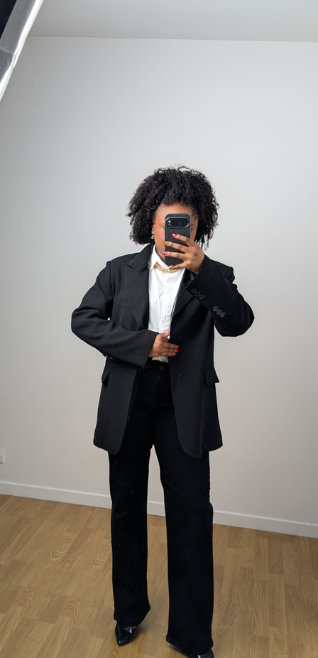 Blazer oversize noir