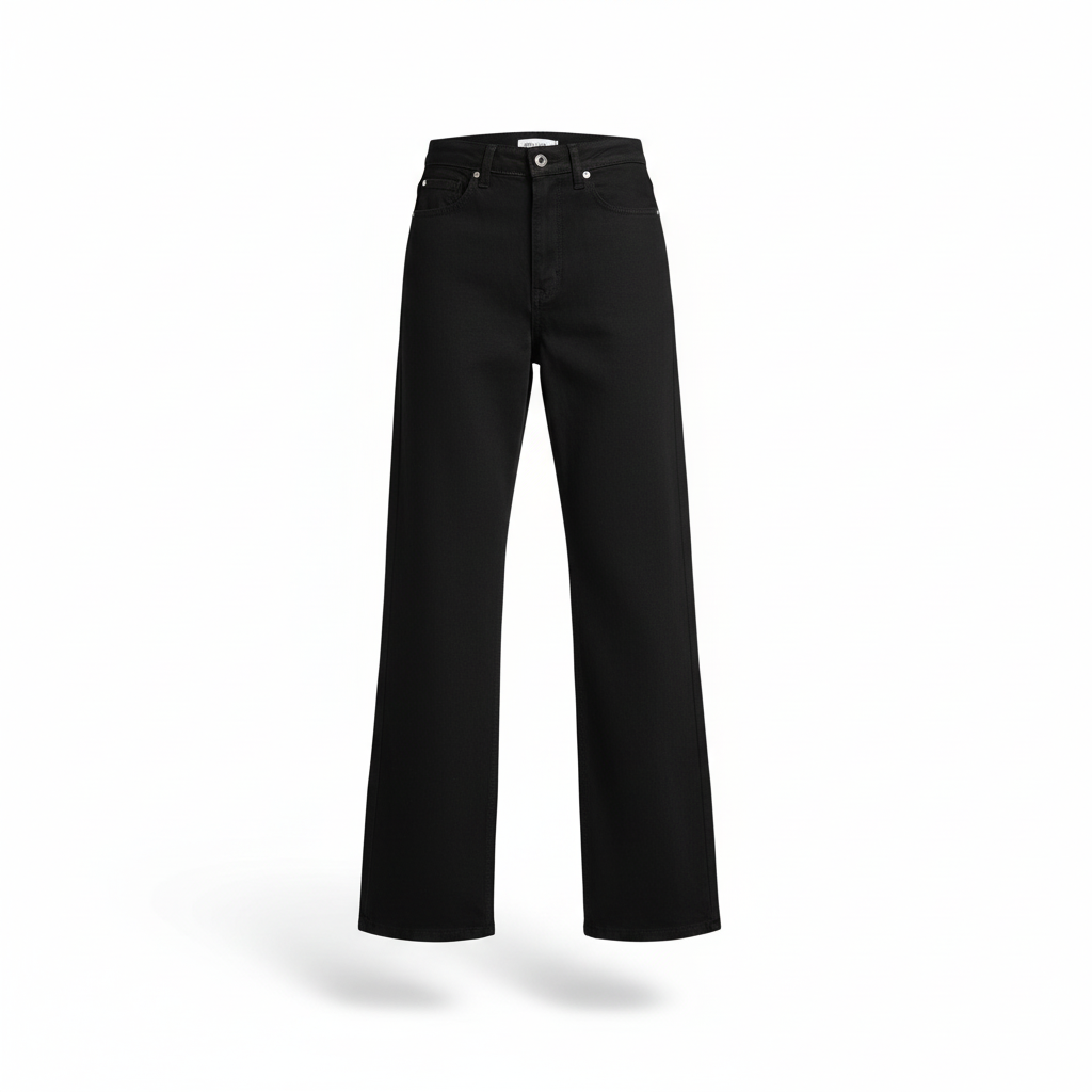 Jean wide leg noir