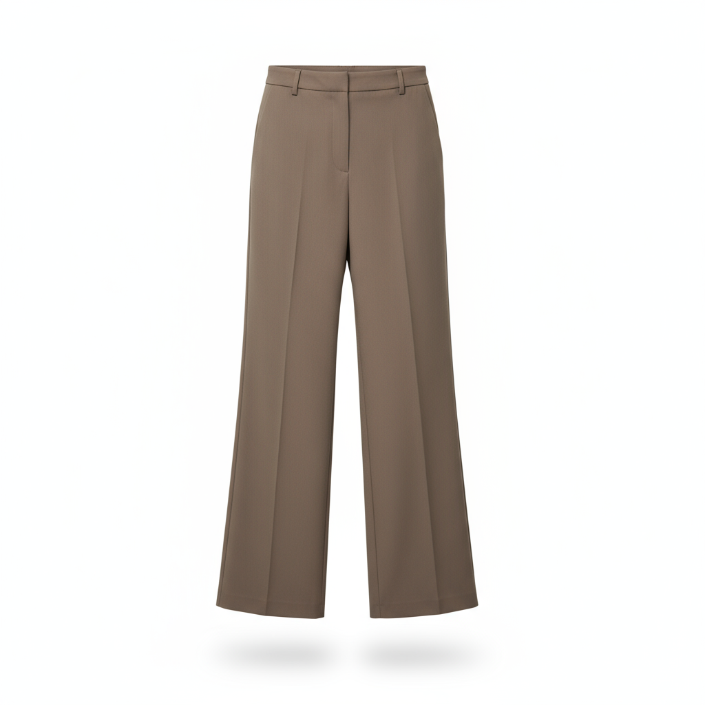 Pantalon tailleur taupe