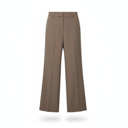 Pantalon tailleur taupe