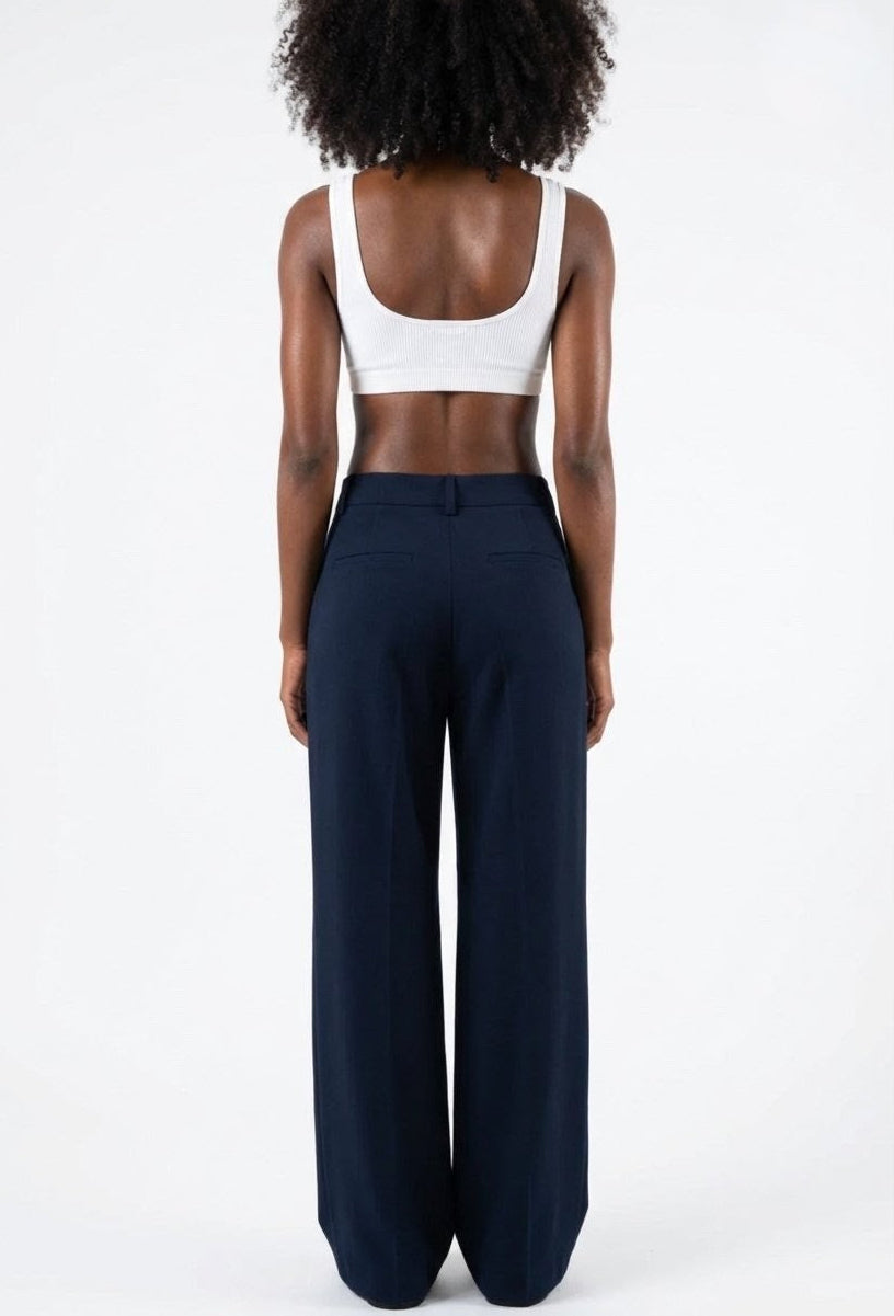 Pantalon tailleur - Marine