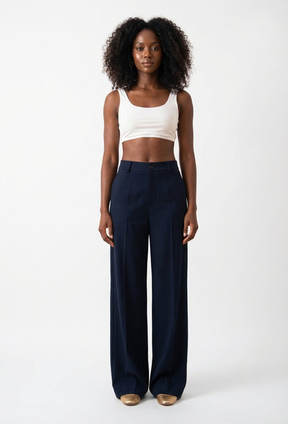 Pantalon tailleur - Marine